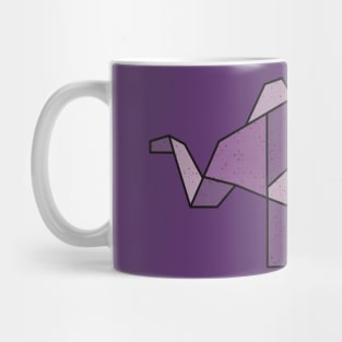 Purple Abstract Geometric Elephant Mug